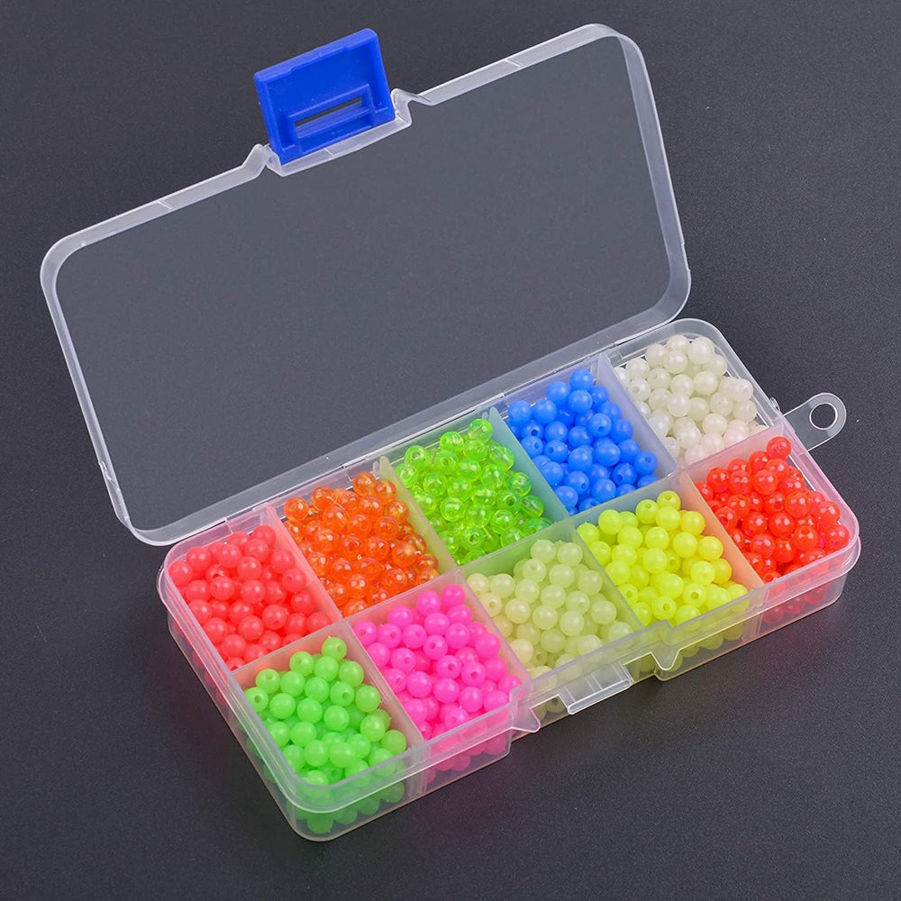 Reusable storage box included with bead assortment