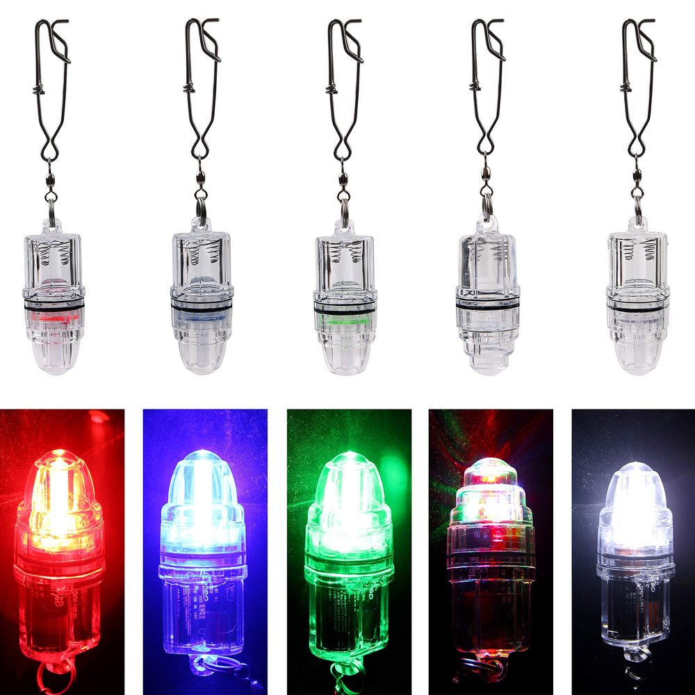 Unpacked OROOTL LED fishing light with clip and accessories
