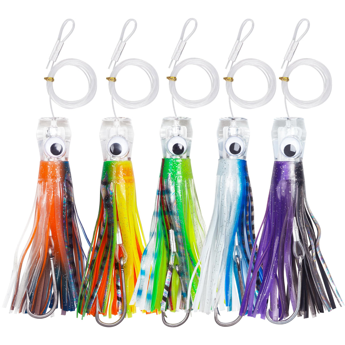 OROOTL saltwater lure 6inch crystal head for high speed trolling and marlin pursuit.