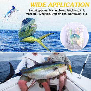 OROOTL saltwater lure premium rubber skirts resist wear and bites.