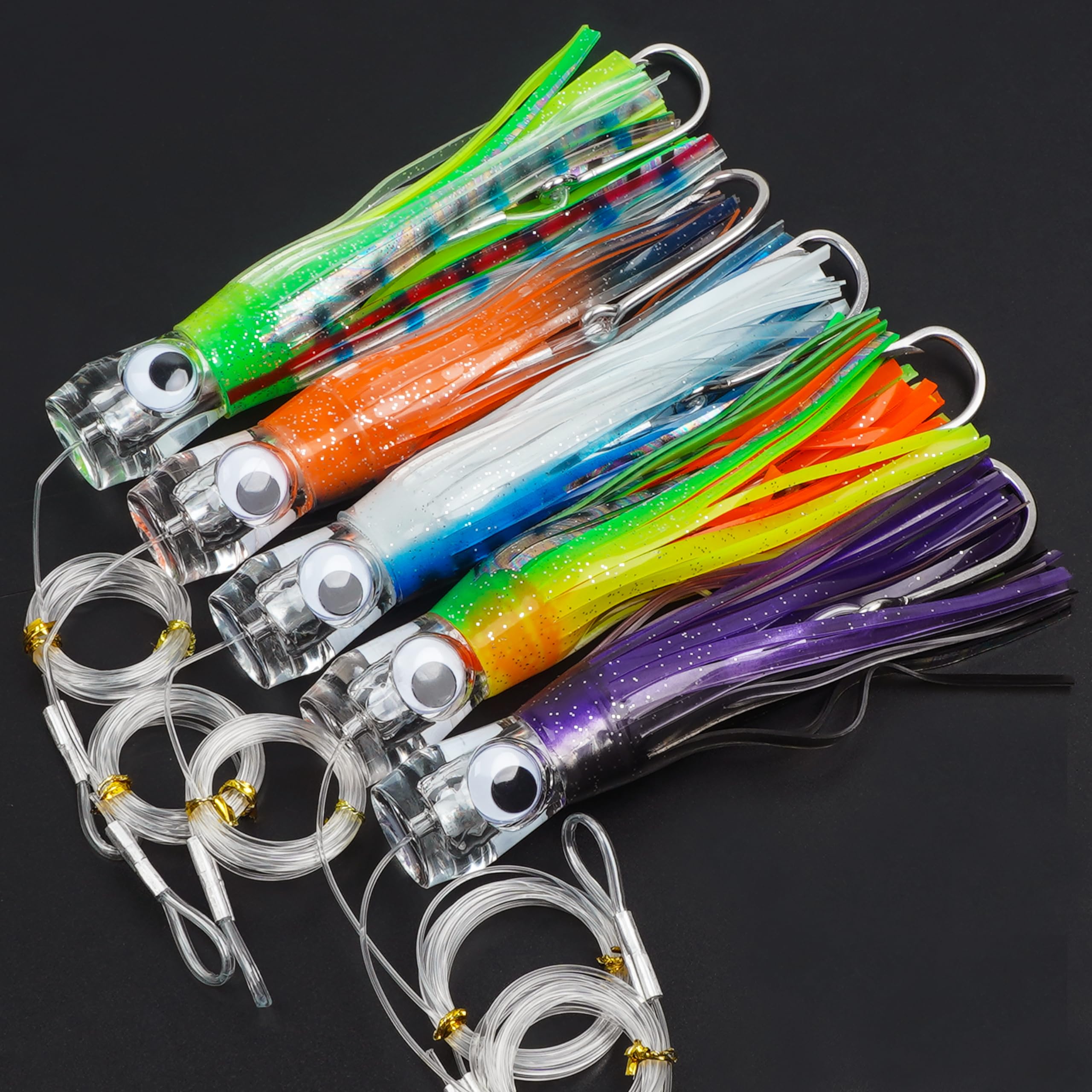 OROOTL saltwater lure waterflower splash during fast trolling mimics real prey.
