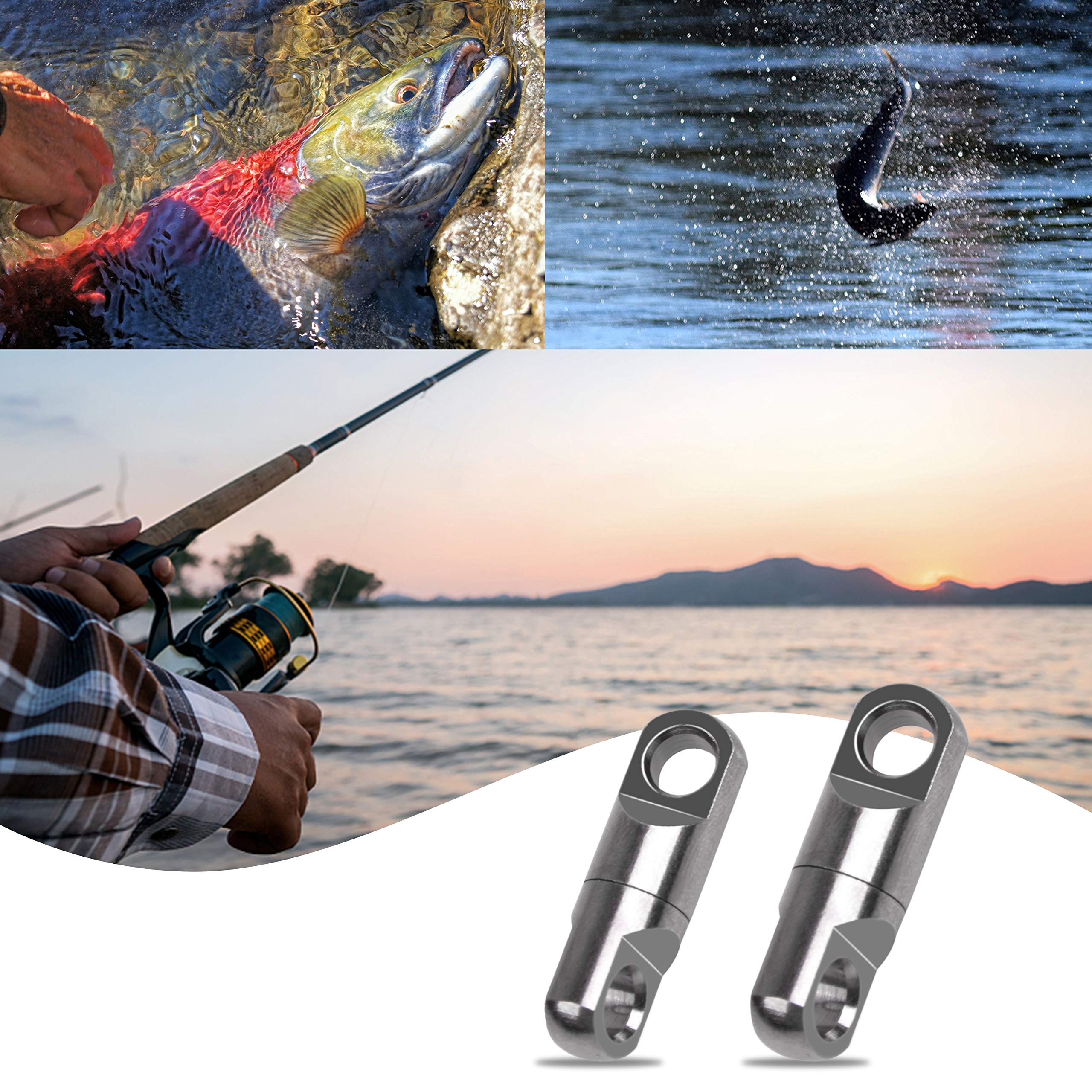 Saltwater offshore bass fishing using OROOTL wind-on swivels