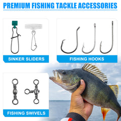 Bucktail jig among the surf fishing gear
