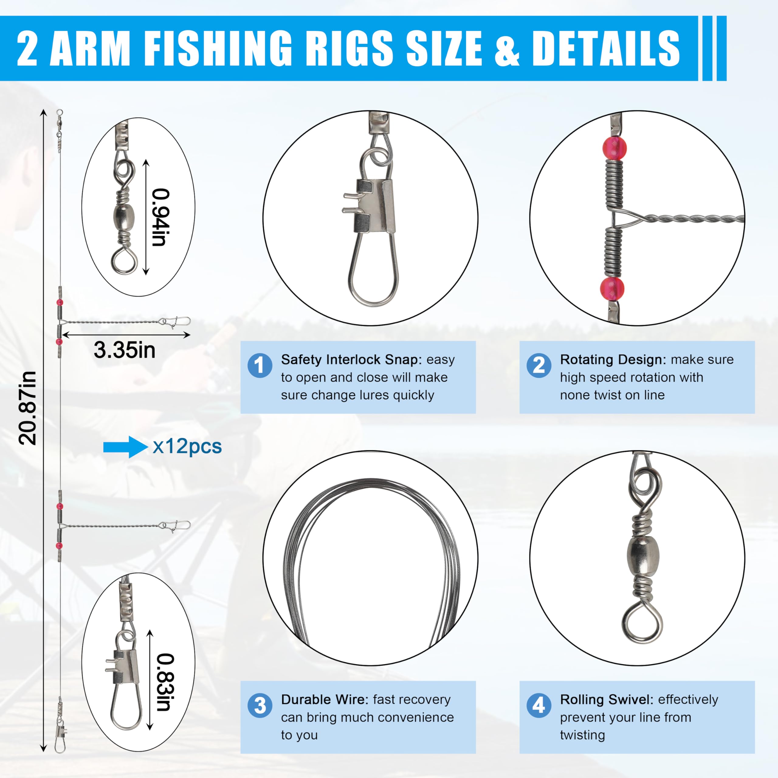 Two metal spoon lures for saltwater fishing