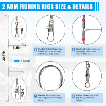 Two metal spoon lures for saltwater fishing