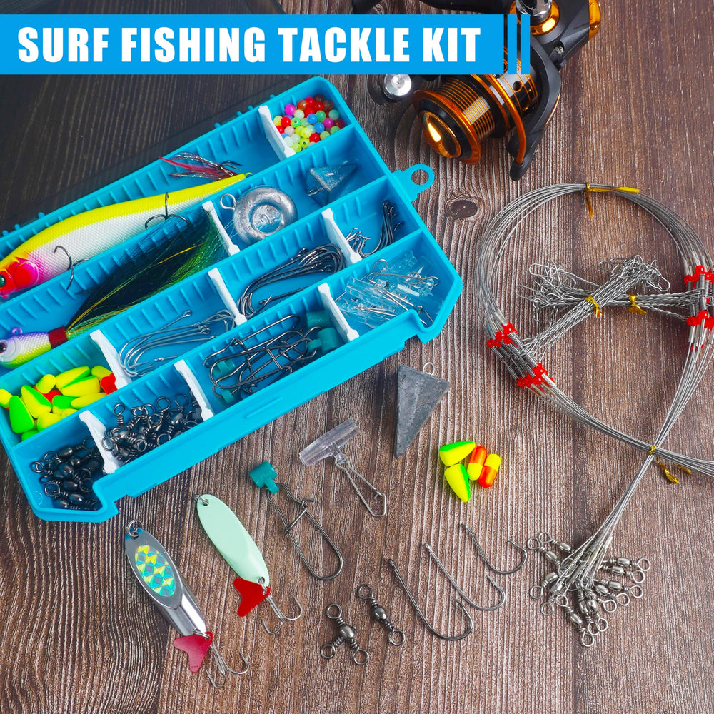 Pompano rig floats and assorted beads in the pack