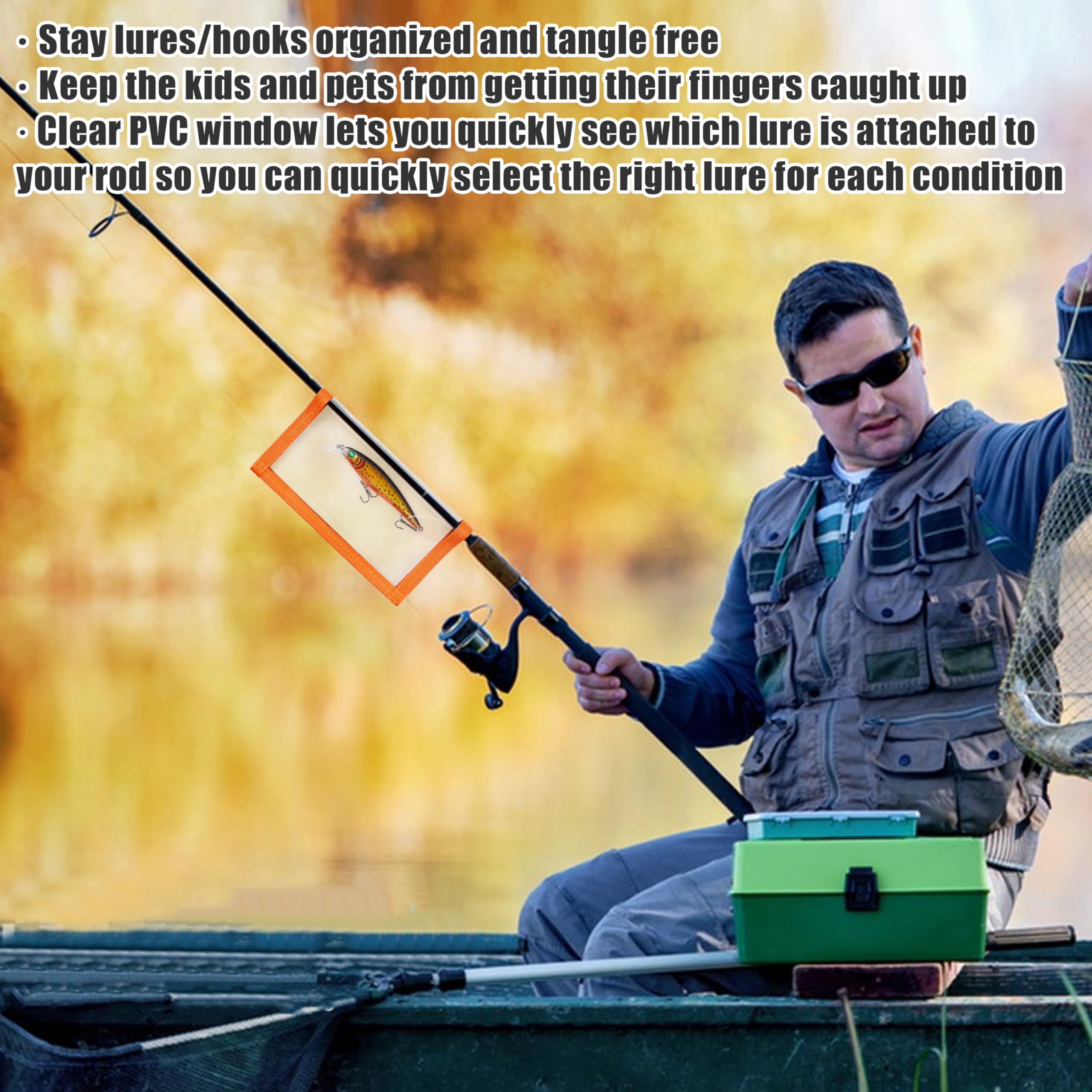 Safe storage for sharp treble hooks with OROOTL wrap
