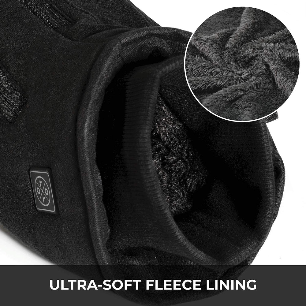 ORORO heated hand muff wind and water shell provides protection in harsh weather