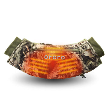ORORO heated hand warmer pouch front view showing broad heat coverage for hands