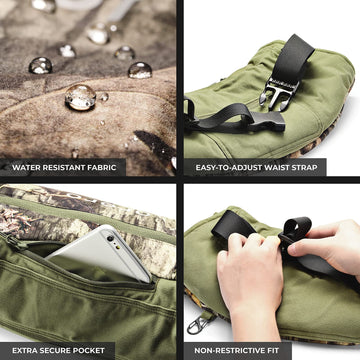 ORORO hand warmer pouch wind and water-resistant shell for outdoor use