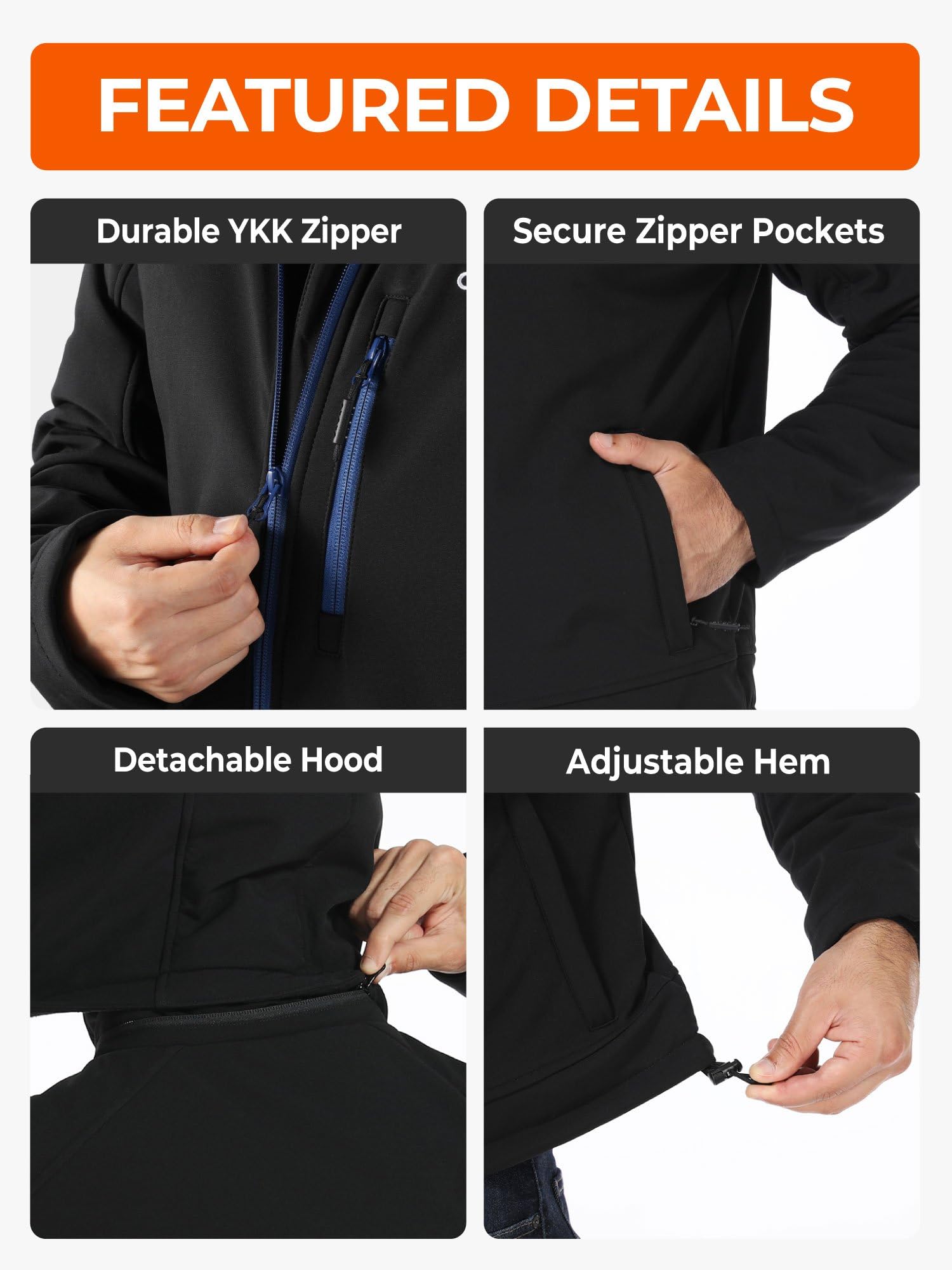 ORORO jacket worn during winter walks delivers versatile warmth for everyday use.