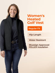 ORORO heated vest with heating zones demonstrates targeted warmth on torso