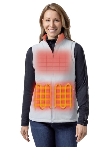 ORORO women's heated vest packable design enables easy layering and travel warmth.