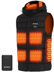 ORRNIKKO heated vest front view for all-day warmth and wind protection