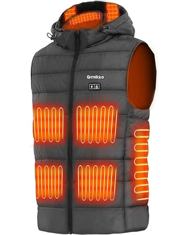 orrnikko heated vest men's front view for reliable core warmth during outdoor activities
