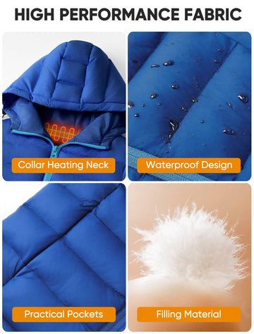 ORRNIKKO kids heated jacket battery pack enables long outdoor adventures.