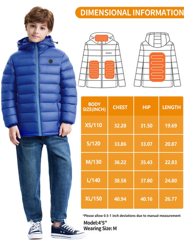 ORRNIKKO Kids Heated Jacket cuff detail shows reinforced windproof design