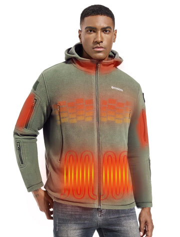 ORRNIKKO men's heated jacket front view delivers all-day warmth for cold commutes