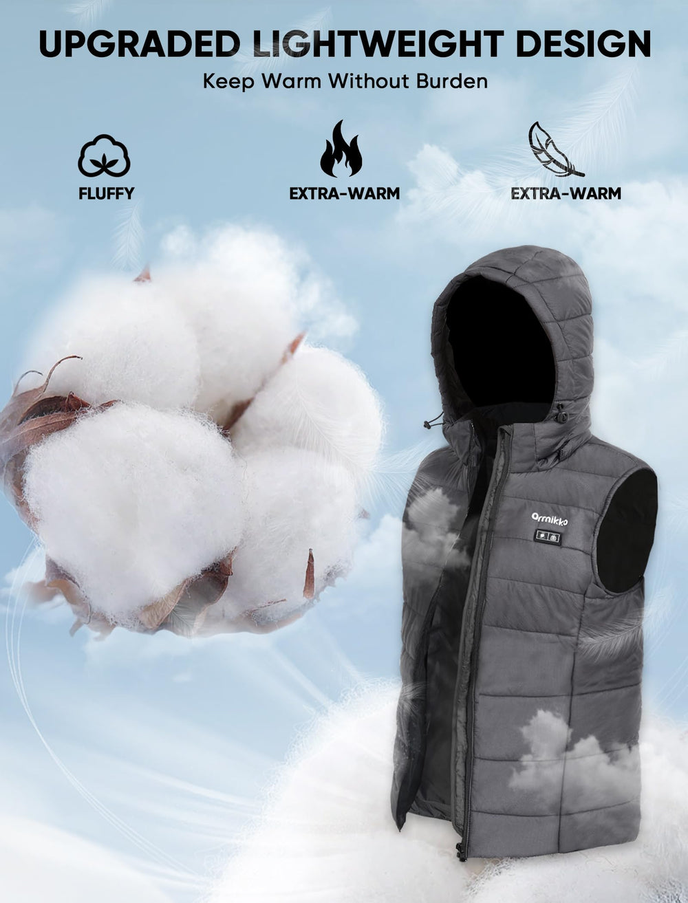 orrnikko soft-grs-sugenro fiber lining enhances comfort and heat retention