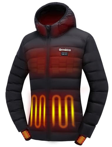 ORRNIKKO women's heated jacket front view for all-day warmth during cold commutes.