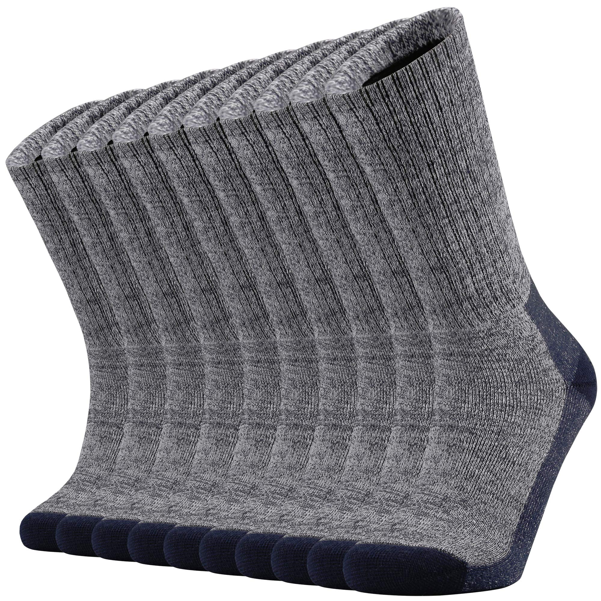 Ortis men's navy blue cushion crew socks pack shot for all-day comfort