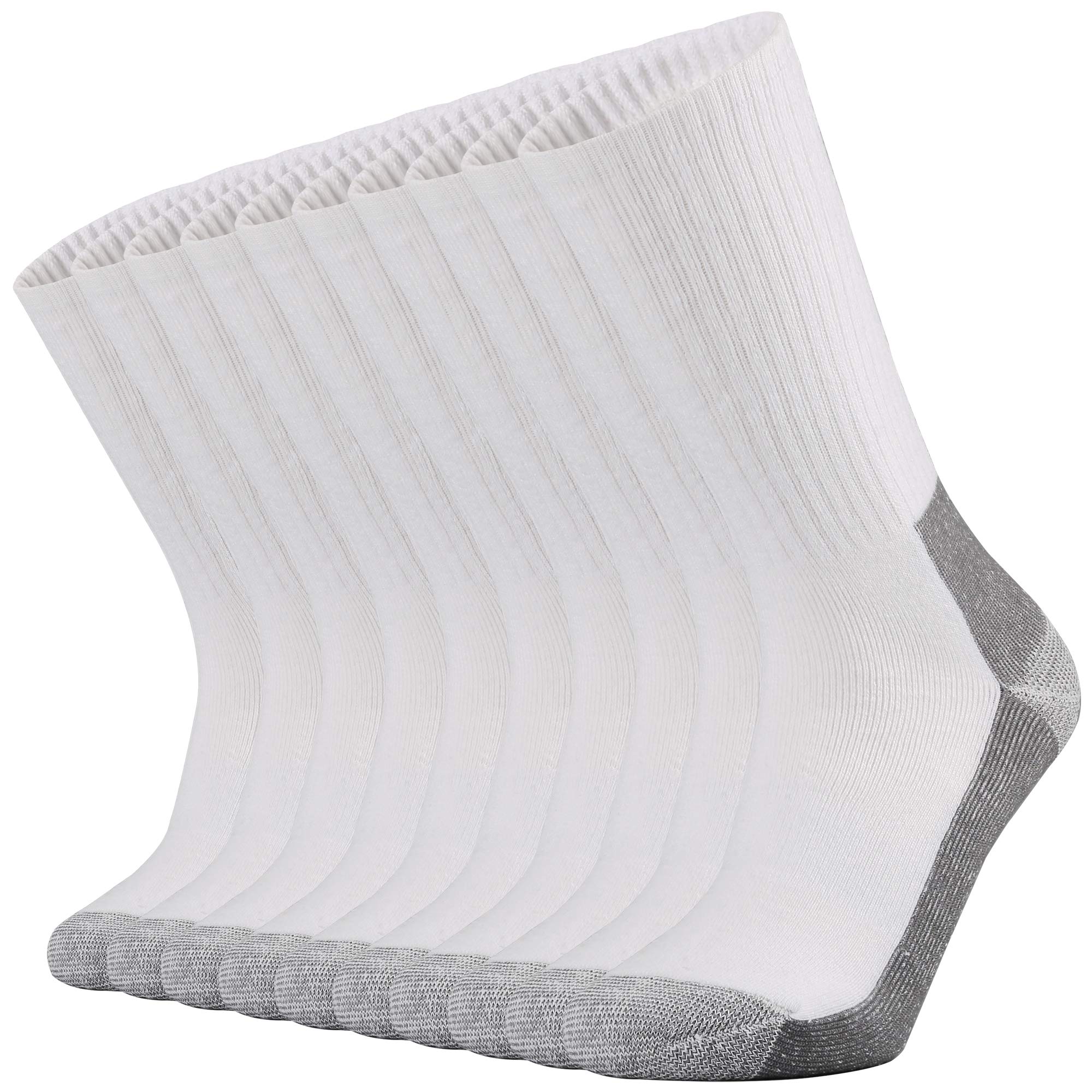 Ortis men's cotton cushion crew socks pack shot highlighting premium blend for all-day comfort.