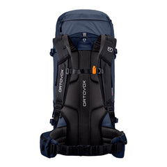 Ortovox Peak 45L side view showing deep-ocean color and durable fabric