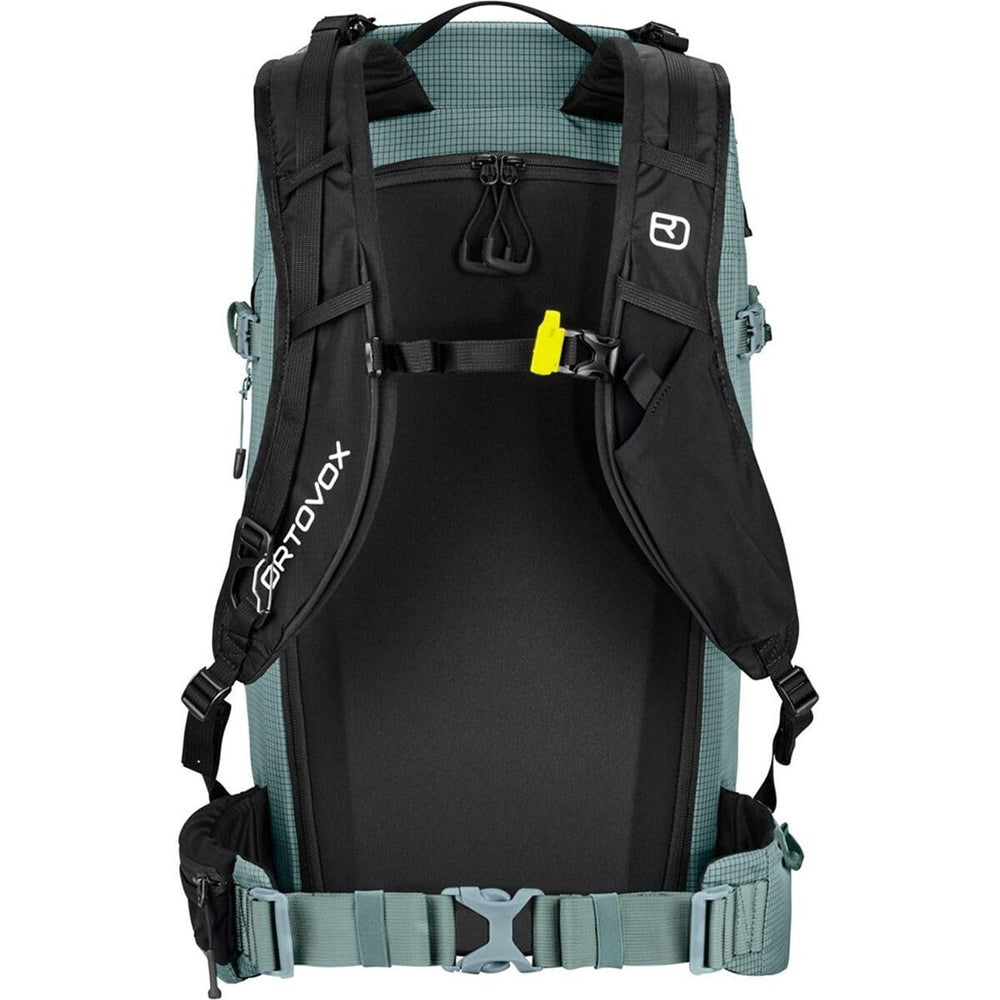 Ortovox Switchback 32L with top panel access, easy reach of gear on the trail.