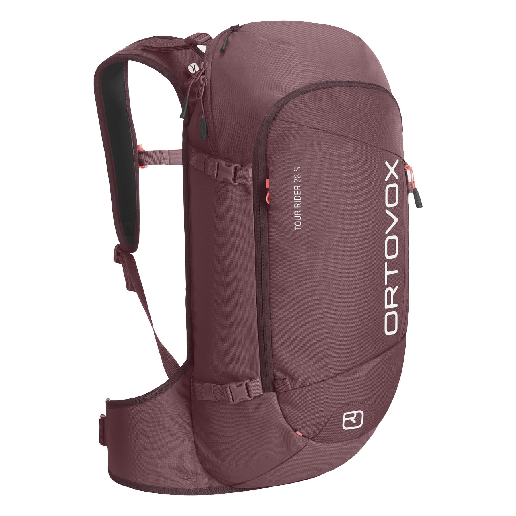 Ortovox Tour Rider 28L S backpack front access for quick gear reach.