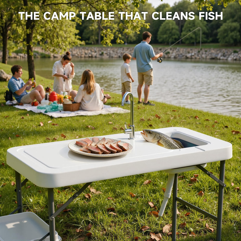 Ortus Collective 360-degree faucet enables flexible rinsing at your outdoor station.