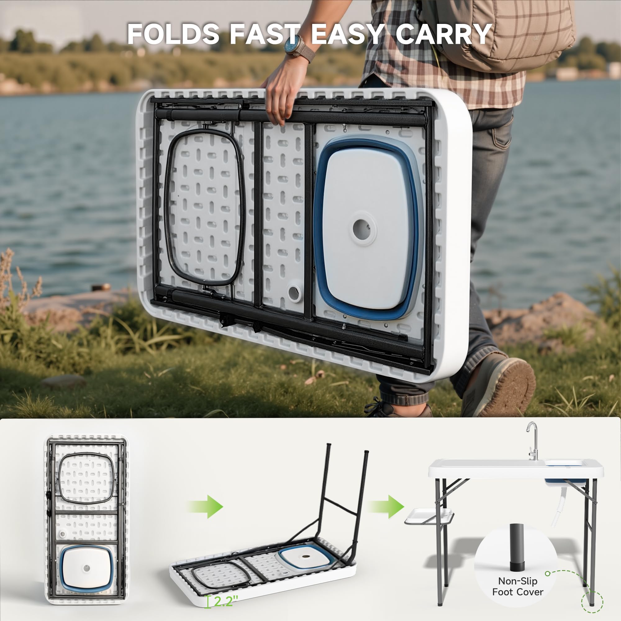 Ortus Collective outdoor station with hose hookup supports versatile camp and backyard setups.
