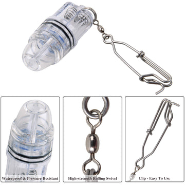 OROOTL LED underwater fishing light blue color