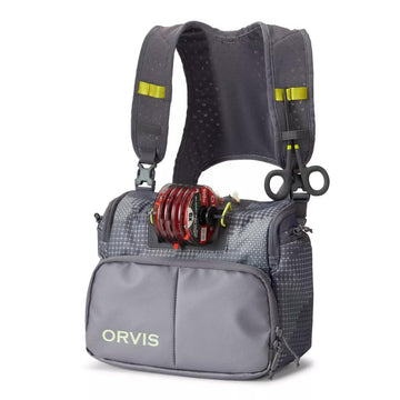 Orvis Chest Fly-Fishing Pack in Steel Camo - front view