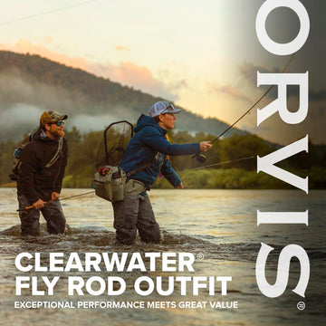 Orvis Clearwater arbor reel with balanced design for smooth retrieves.