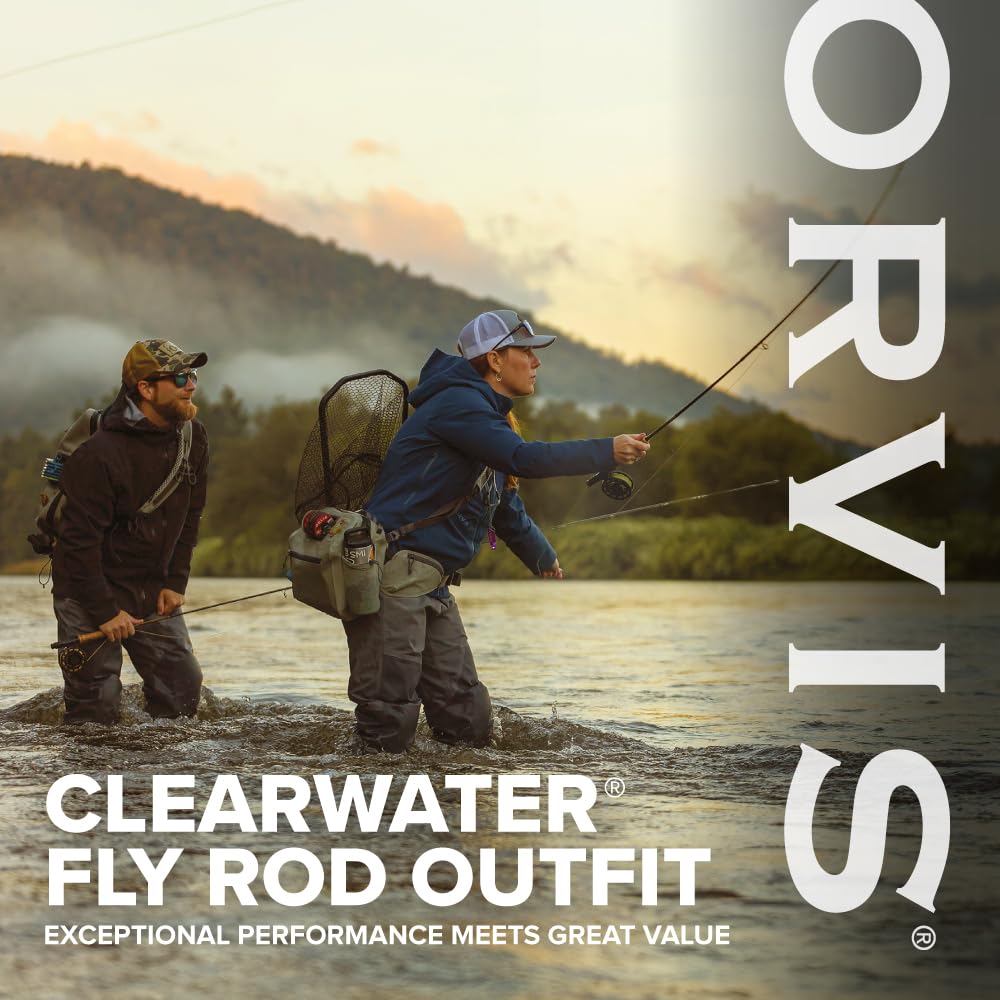 Orvis Clearwater arbor reel with balanced design for smooth retrieves.