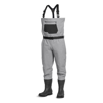 Orvis Clearwater bootfoot wader with vulcanized neoprene sole for steady grip in cold streams