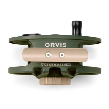 Orvis Clearwater Cast Reel III designed for 5-7wt setups with balanced feel.