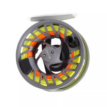 Large-arbor die-cast reel design with rugged powder-coat finish