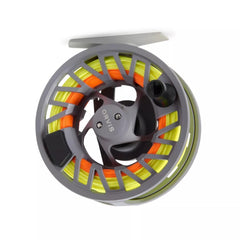Large-arbor die-cast reel design with rugged powder-coat finish