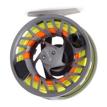 Orvis Clearwater CAST Reel III showing rugged powder-coated die-cast body on water gear.