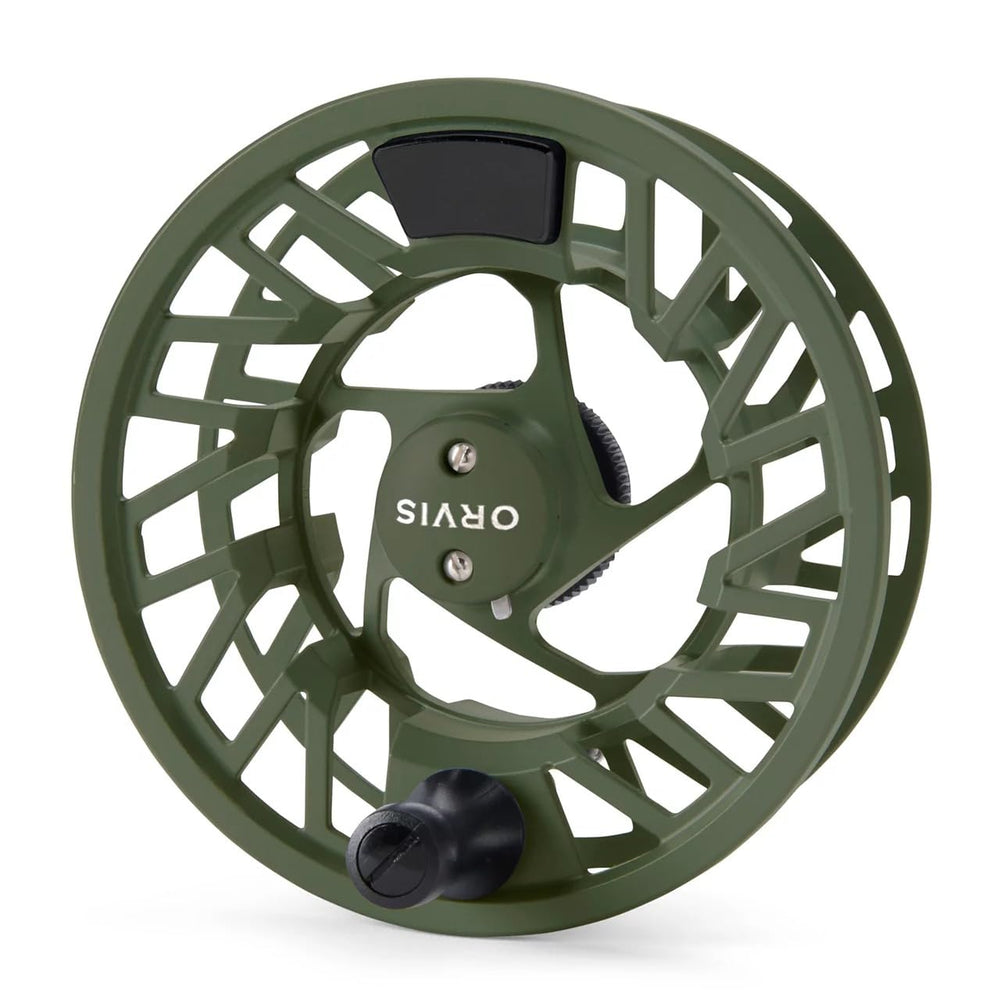 Orvis Clearwater Cast Reel IV ambidextrous retrieval supports versatile setups.