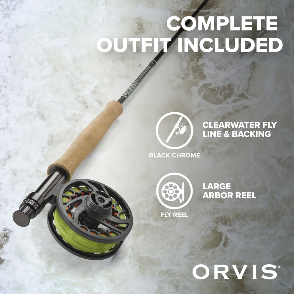Orvis Clearwater line backing and leader kit ready for fishing.