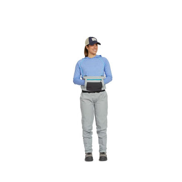 Orvis Clearwater kangaroo handwarmer pocket for chilly mornings