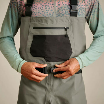 Orvis Clearwater Waders low-profile seams minimize bulk for smooth casting.