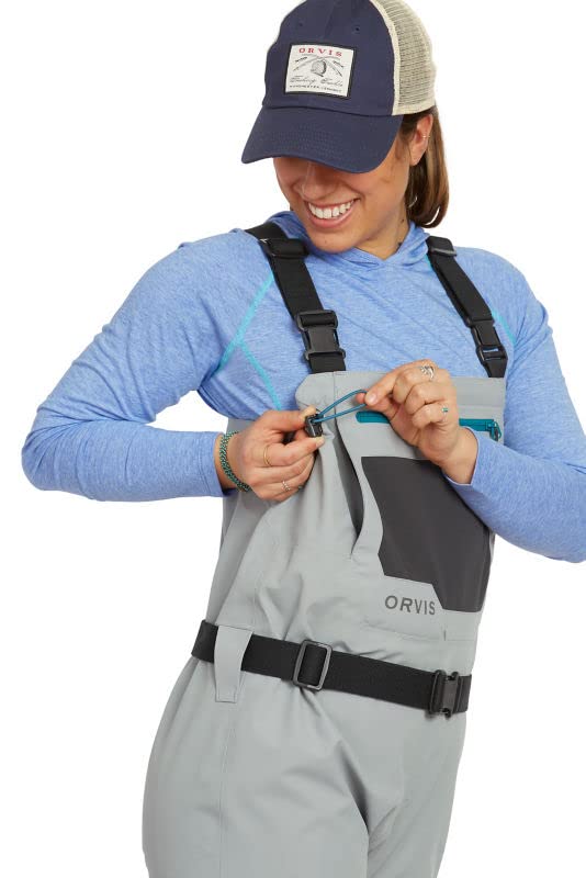 Orvis Clearwater waders feature breathable nylon shell for all-day comfort