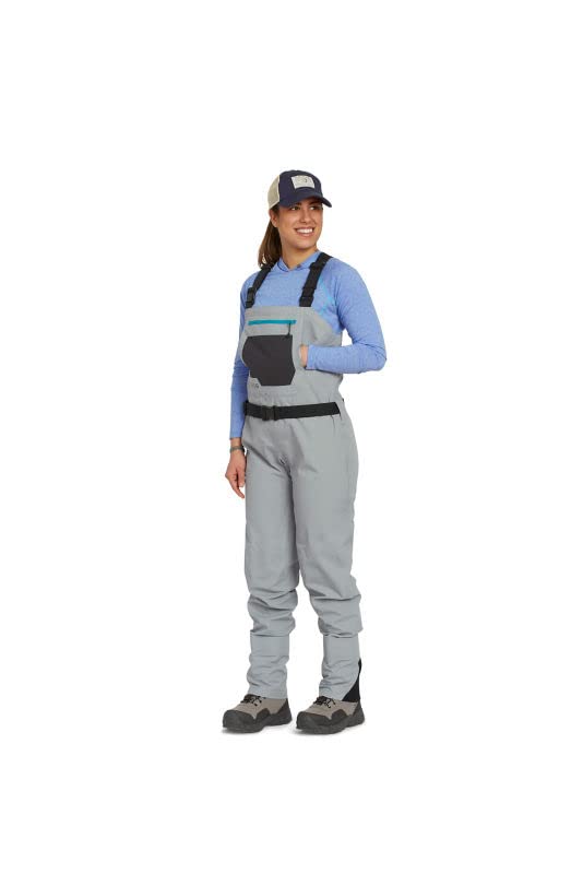 Orvis Clearwater waders with handwarmer pocket for chilly mornings