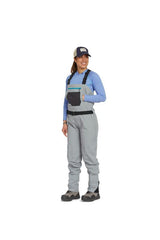 Orvis Clearwater waders with handwarmer pocket for chilly mornings