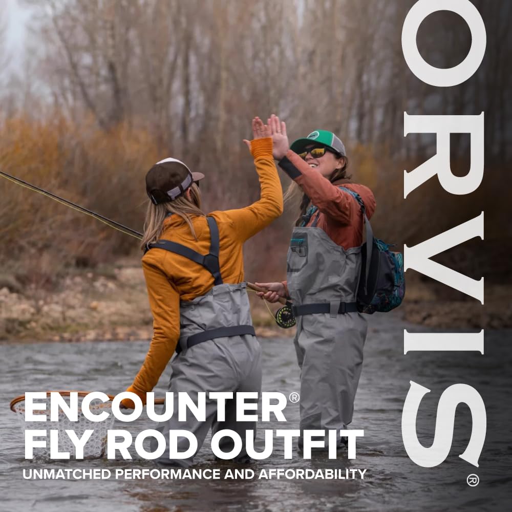 Encounter Fly Rod Outfit with reel, line, and case setup
