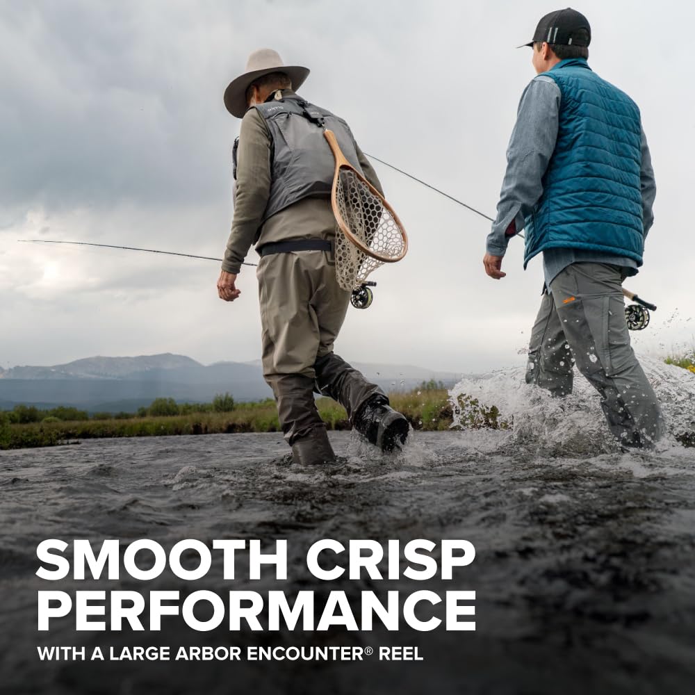 Orvis Encounter Outfit leader close-up, precise tippet control with 4X leader.