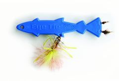 Orvis Eye Tie Fly Threader laid flat showing three magnetic funnels